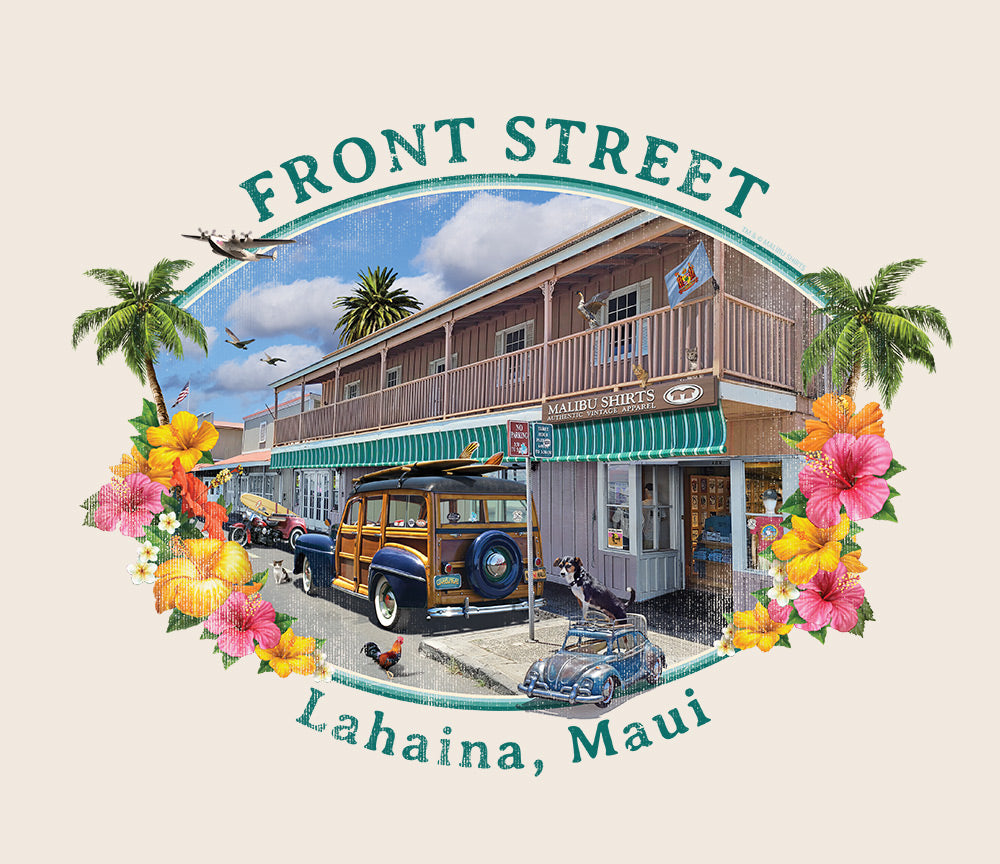 Front Street Lahaina Maui Women's T-Shirt