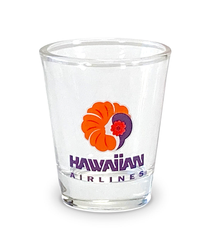 Hawaiian Airlines Shot Glass