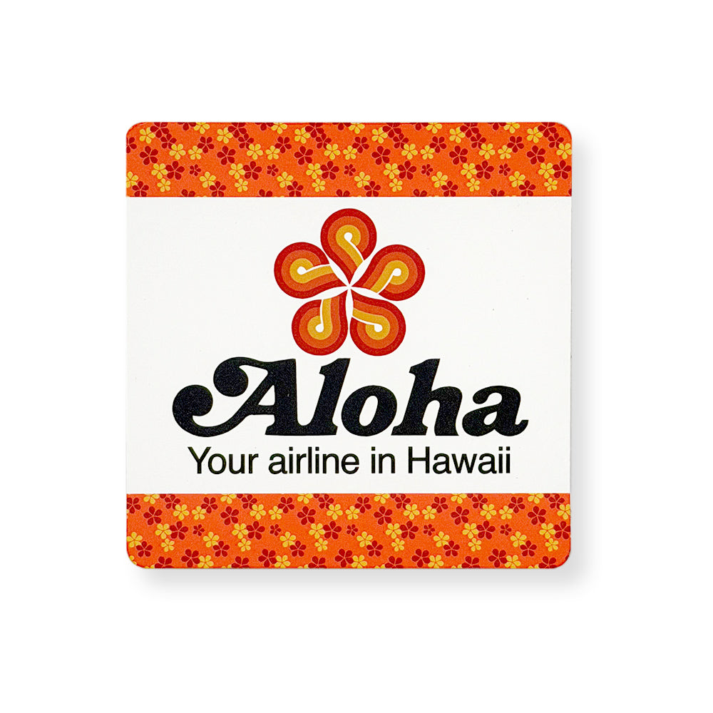 Aloha Airlines Logo Coaster – Malibu Shirts