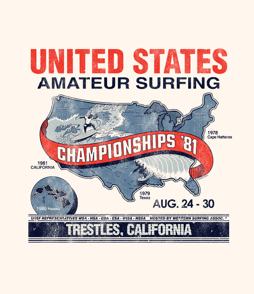 Amateur Surfing Championship 1981 T-Shirt