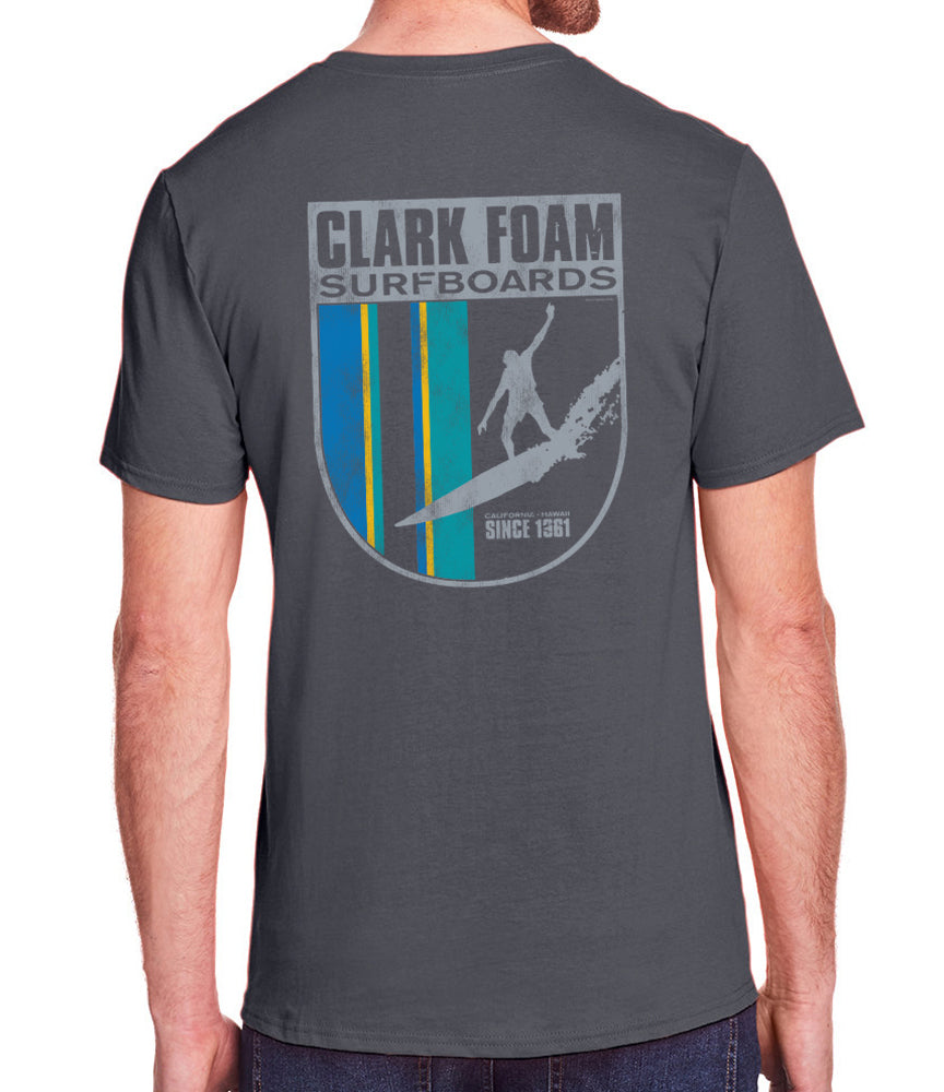 Clark Foam Surfboards Drop In Crest T-Shirt