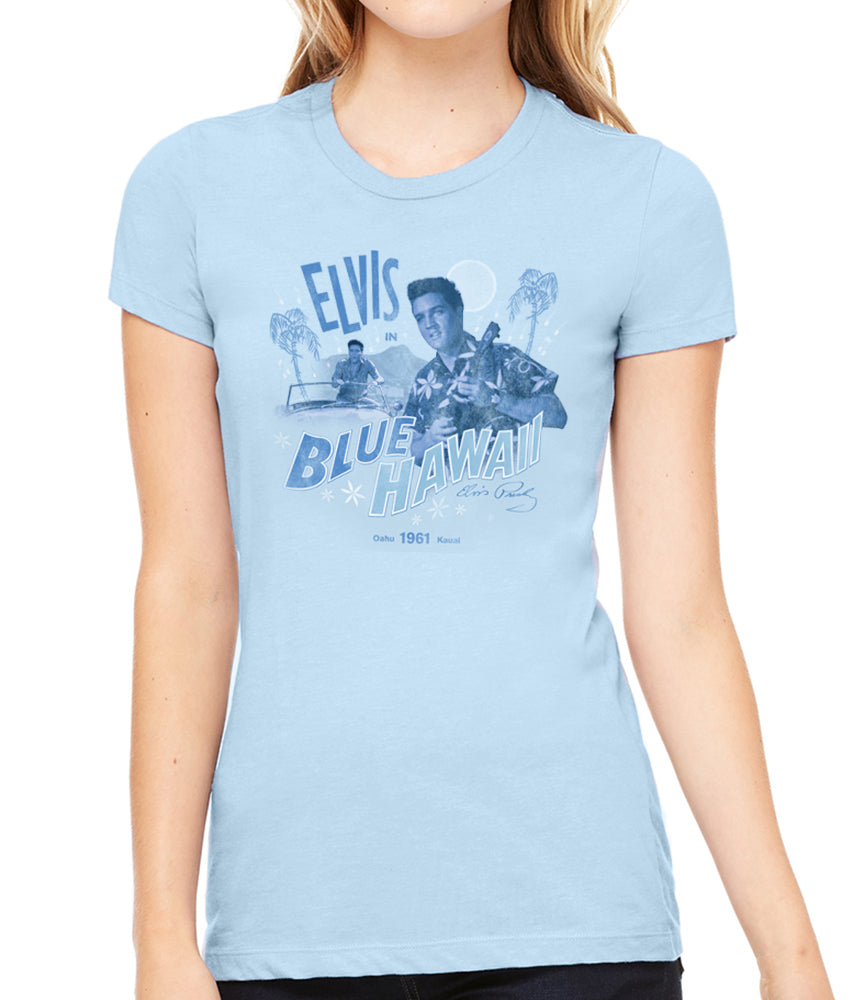 Elvis in Blue Hawaii Women's T-Shirt – Malibu Shirts