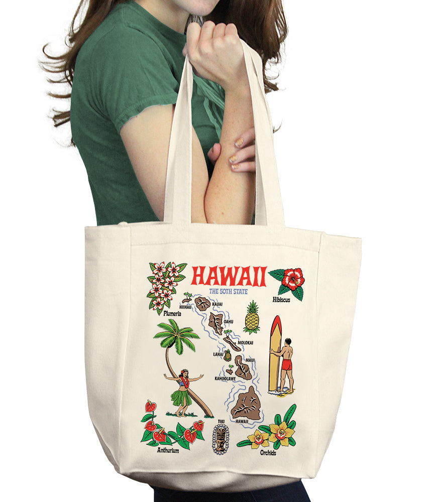 Hawaii the 50th State Tote Bag
