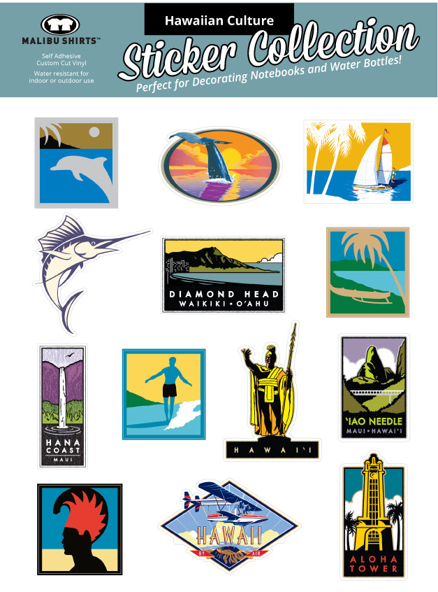 Hawaiian Culture Sticker Collection