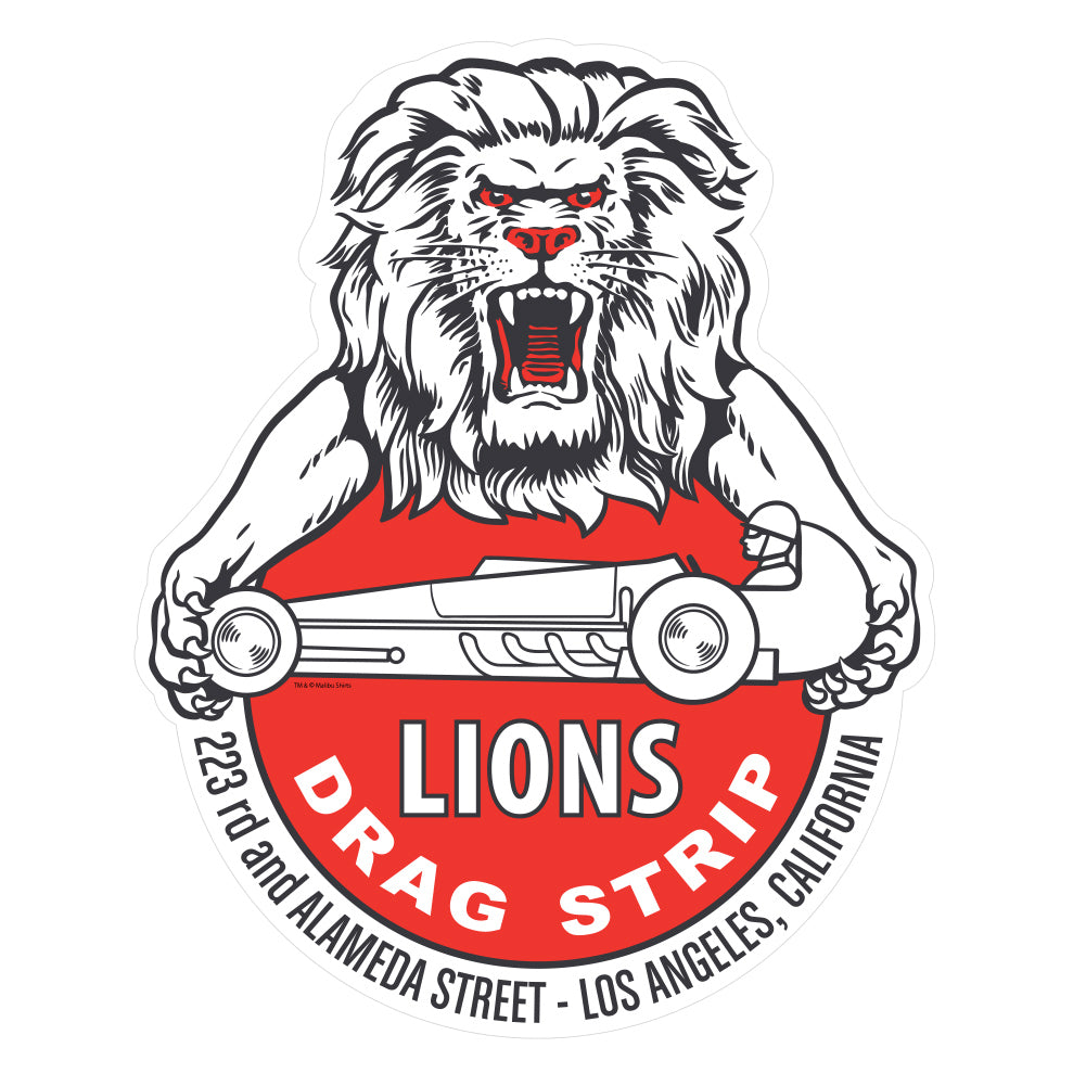 Lions 223 Alameda Street Retro Sticker