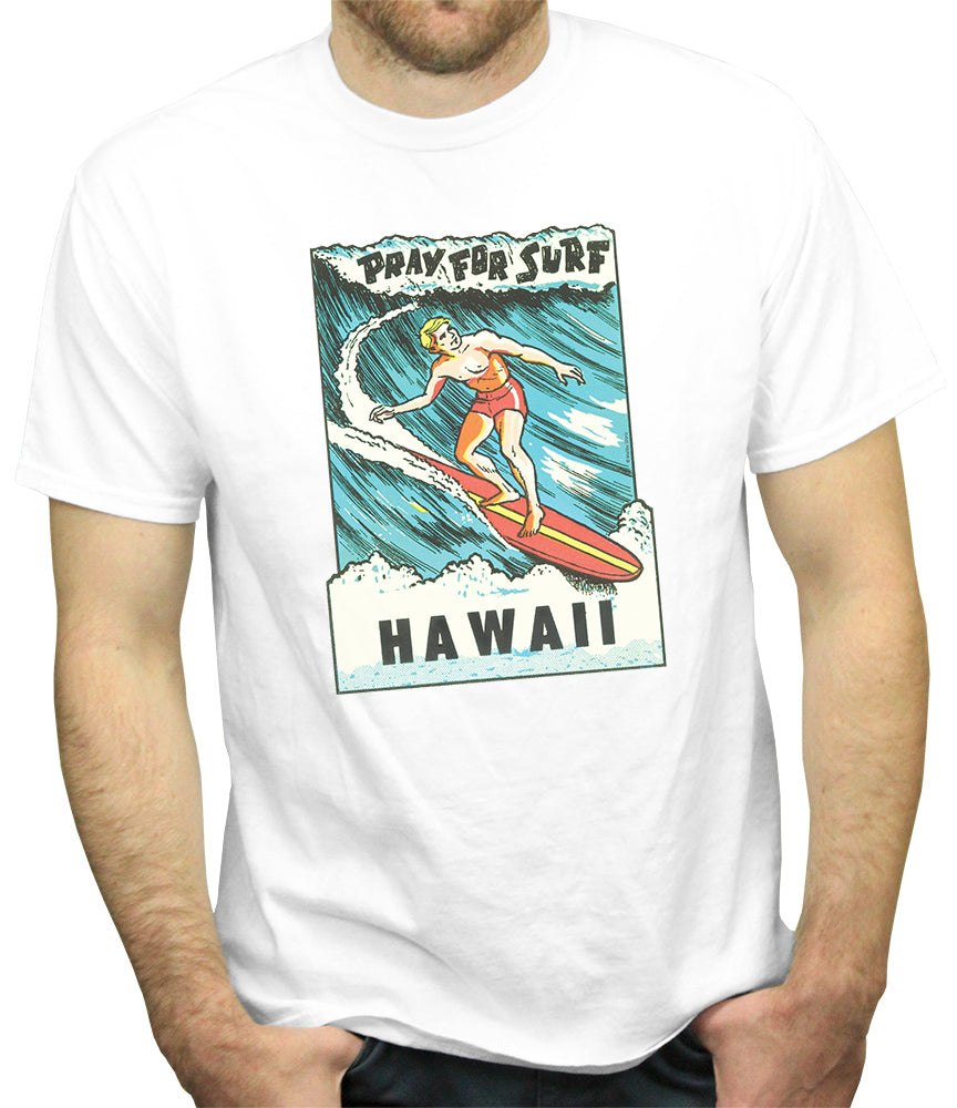 Pray for Surf Retro T-Shirt