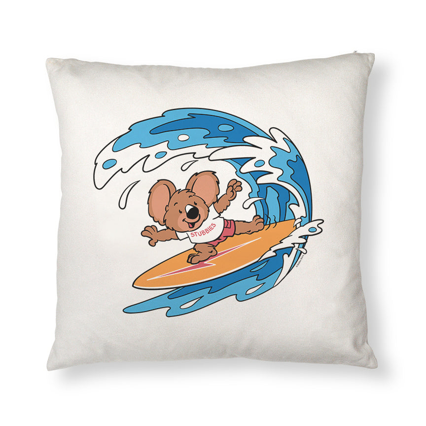 Stubbies Surf Rider Throw Pillow Cover