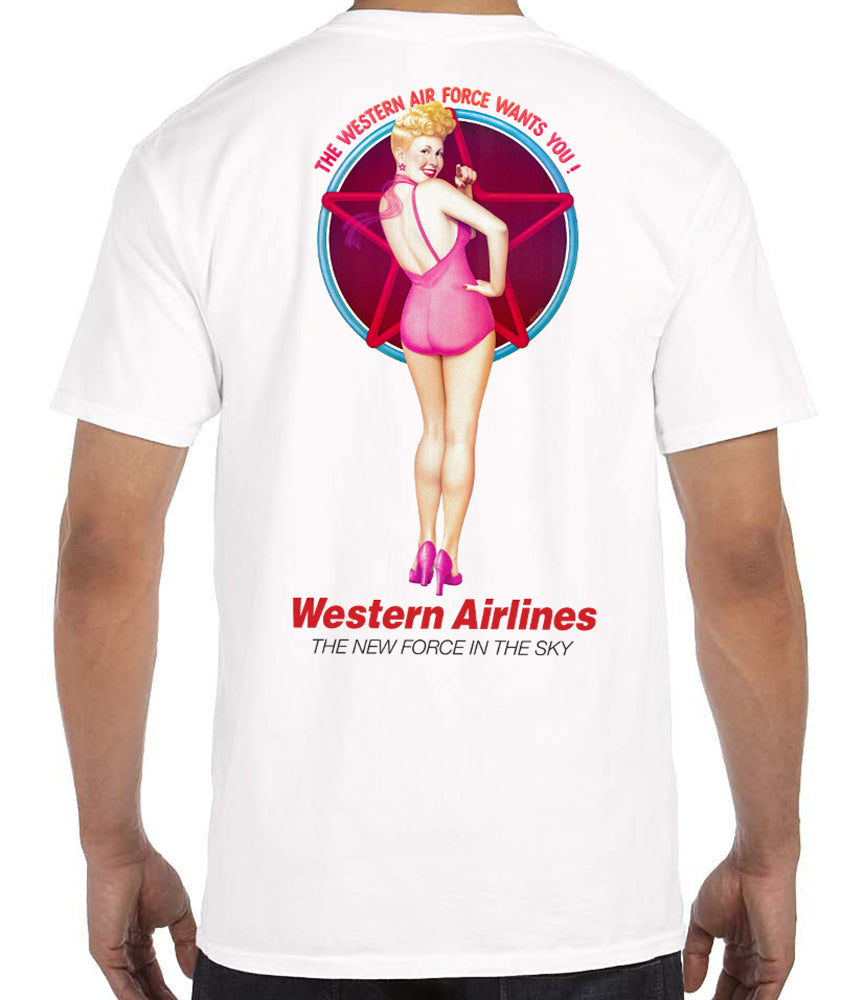 Western Airline Pin-Up T-Shirt