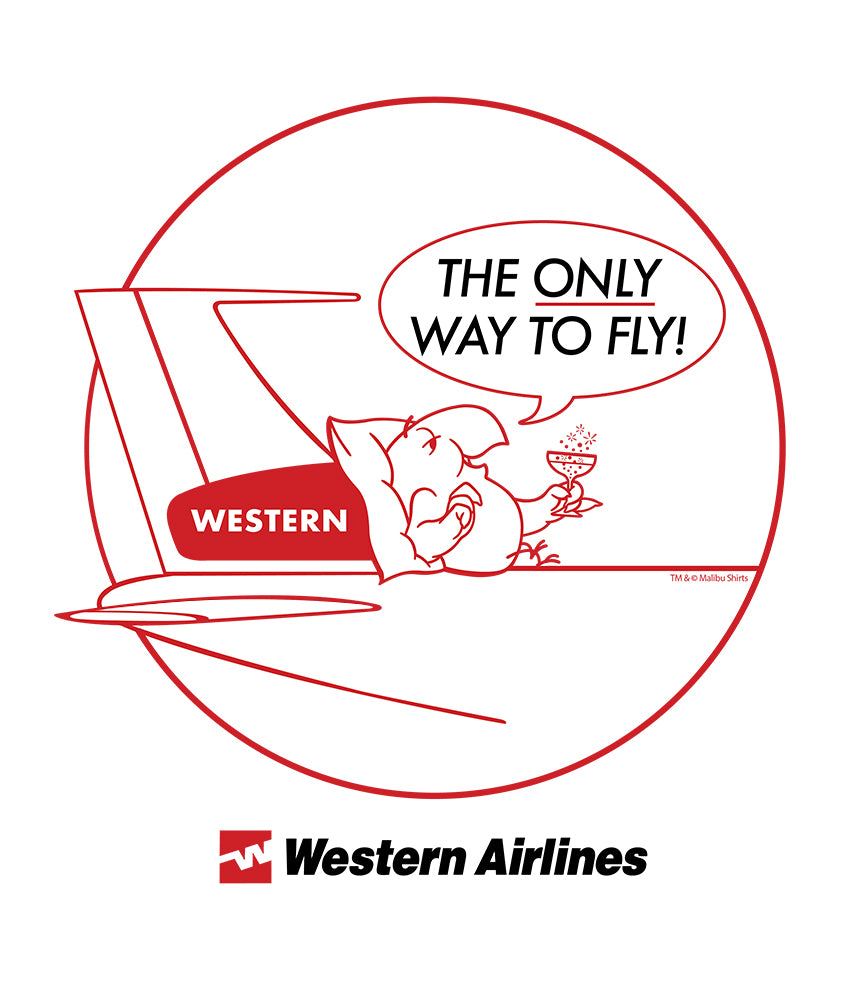 Western Airlines Wally Retro T-Shirt