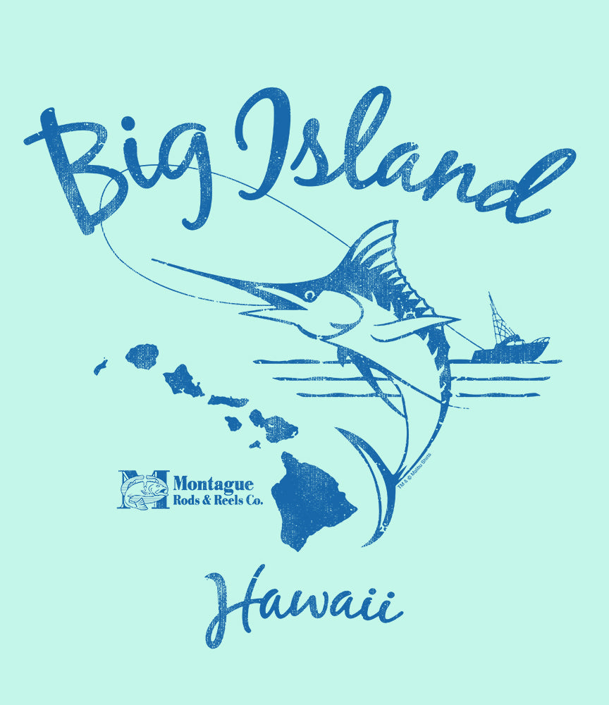Big Island Marlin Fishing Long Sleeve T-Shirt - Bermuda / 2XL