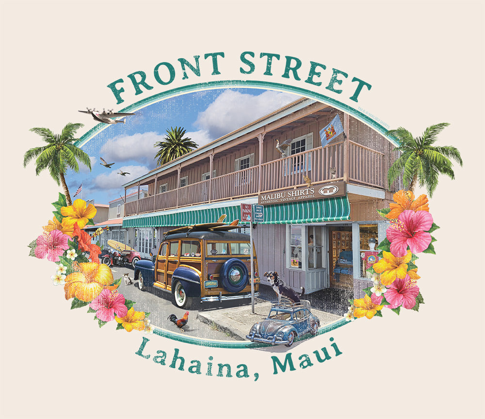 Front Street Lahaina Maui Hoodie