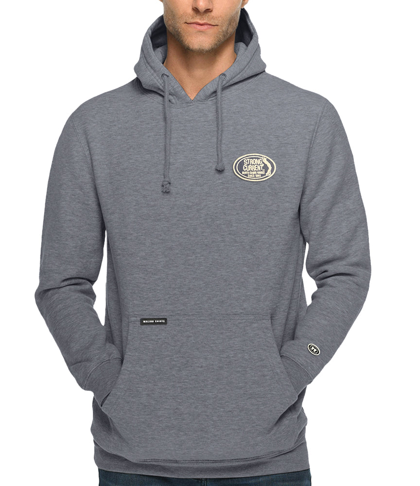 Malibu Athletics Pullover in Charcoal Brown