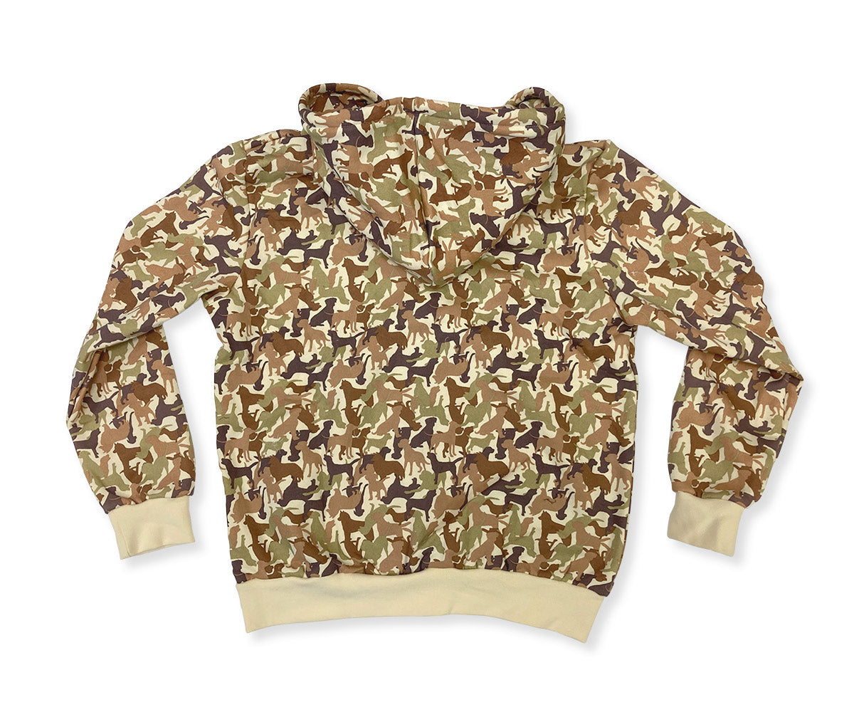 Dog Beach Camo Zip-Up Hoodie