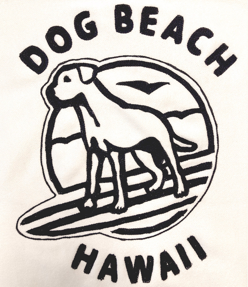 Dog Beach Hawaii Chain Stitch Crew