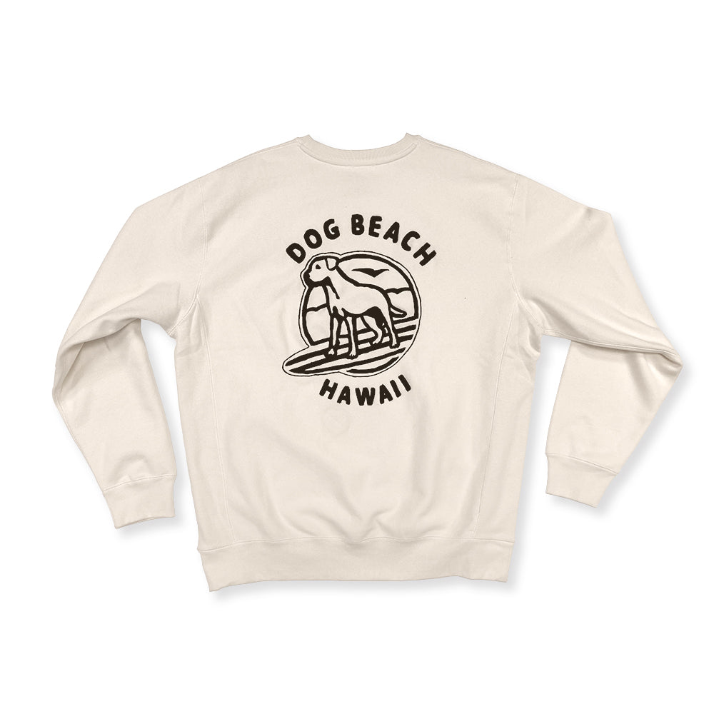 Dog Beach Hawaii Chain Stitch Crew