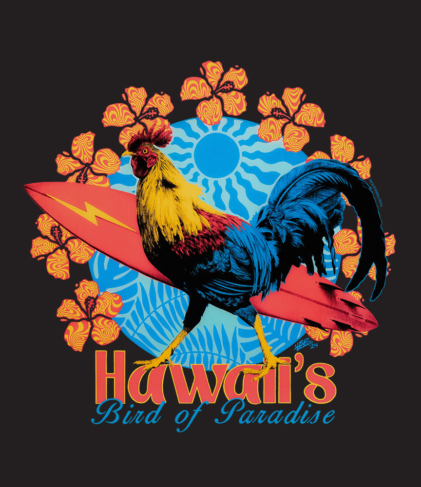 HI Bird of Paradise Bolt Rooster T-Shirt