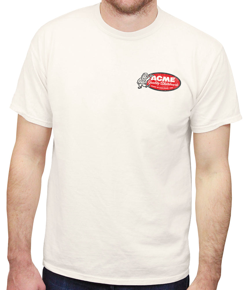 トップス 90's vintage ACME 1991 LLICA Tshirt Acme Quality Skateboards T-Shirt – Malibu Shirts