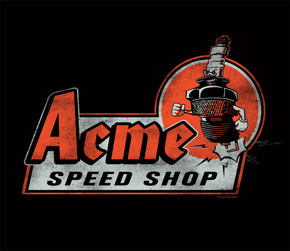 Acme Speed Shop Spark Plug T-Shirt
