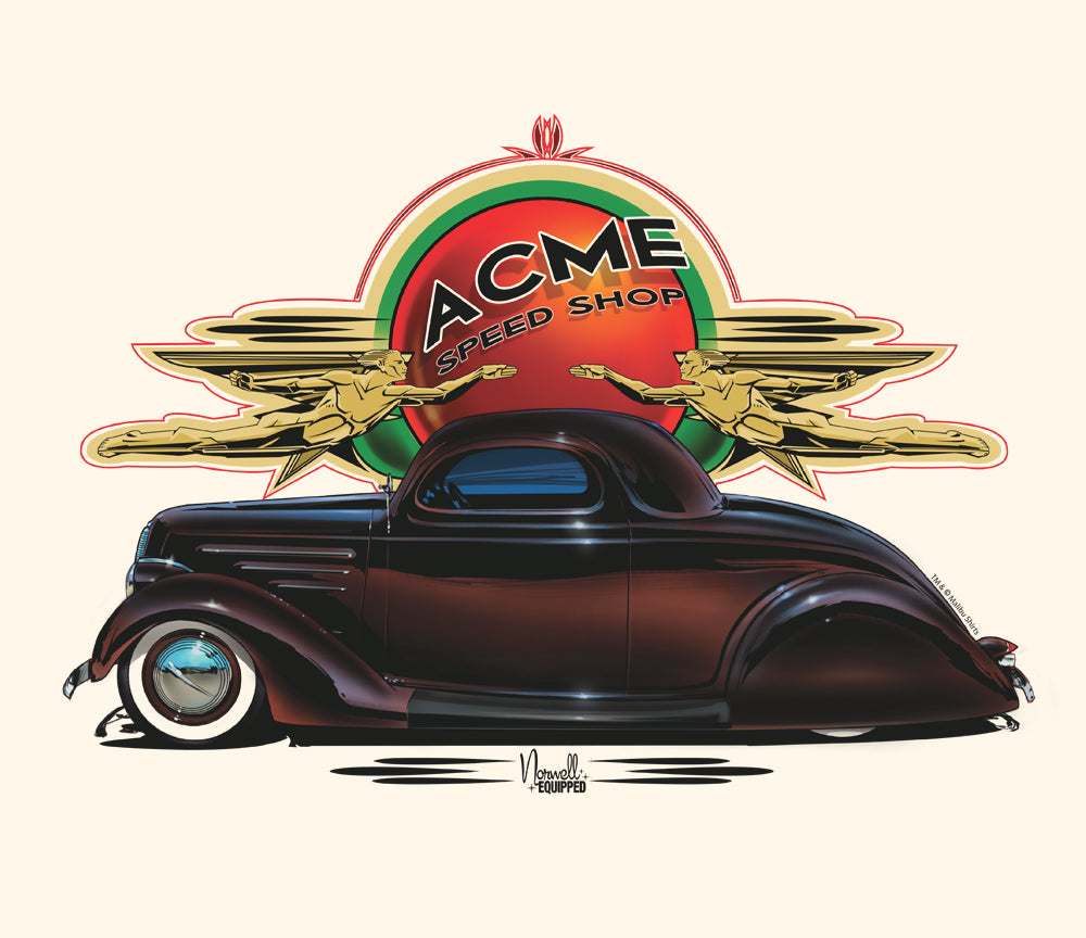 Acme Speed Shop 1936 3-Window T-Shirt