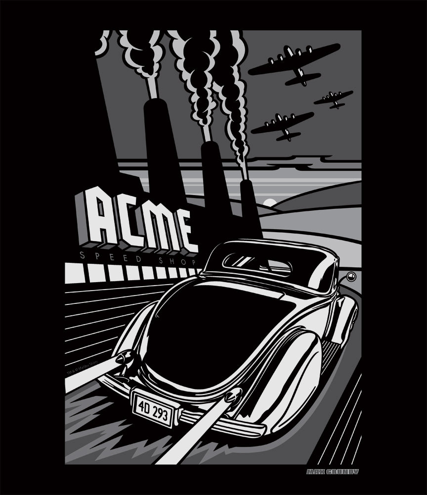 Acme Speed Shop '36 Sunset Sled T-Shirt