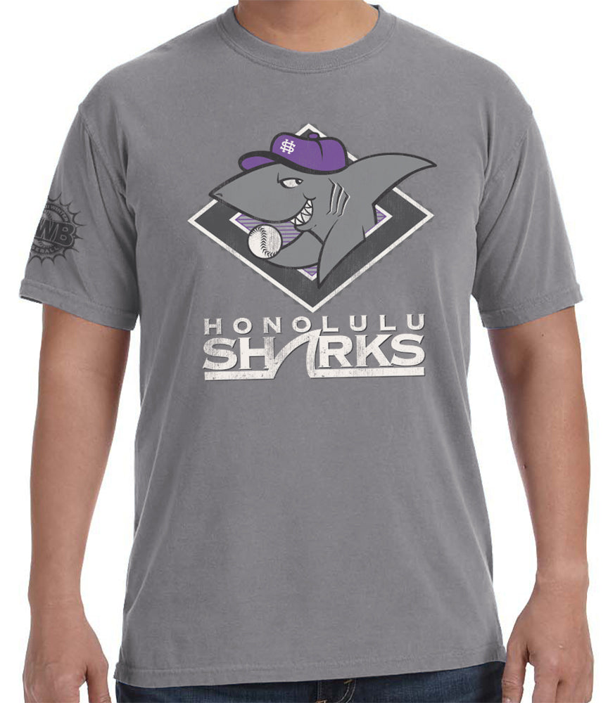 ホノルル シャークス Honolulu Sharks ベースボールTシャツ Hawaii Winter Baseball League – Malibu Shirts