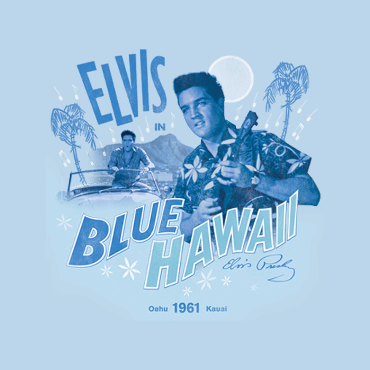 Elvis Blue Women's T-Shirt