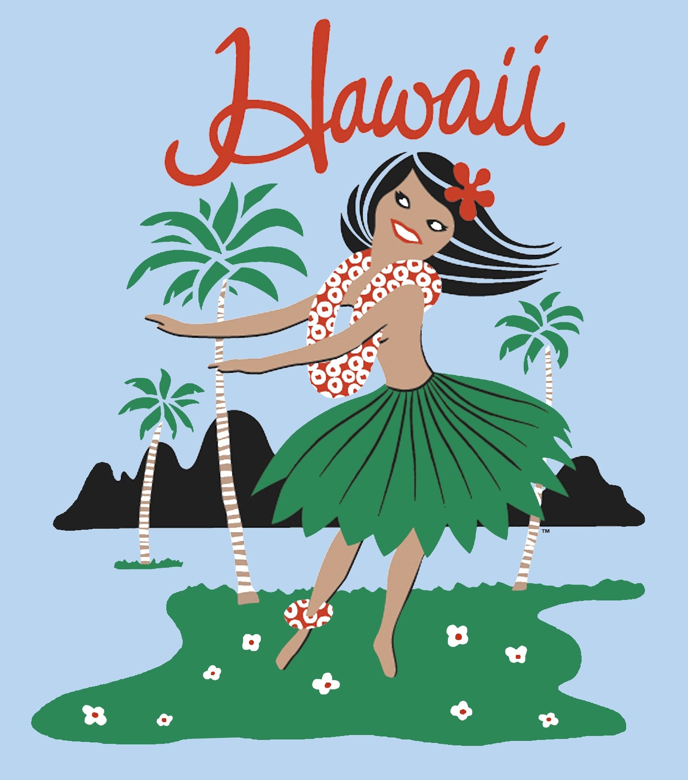 5 &10 Hula Girl Women's T-Shirt – Malibu Shirts