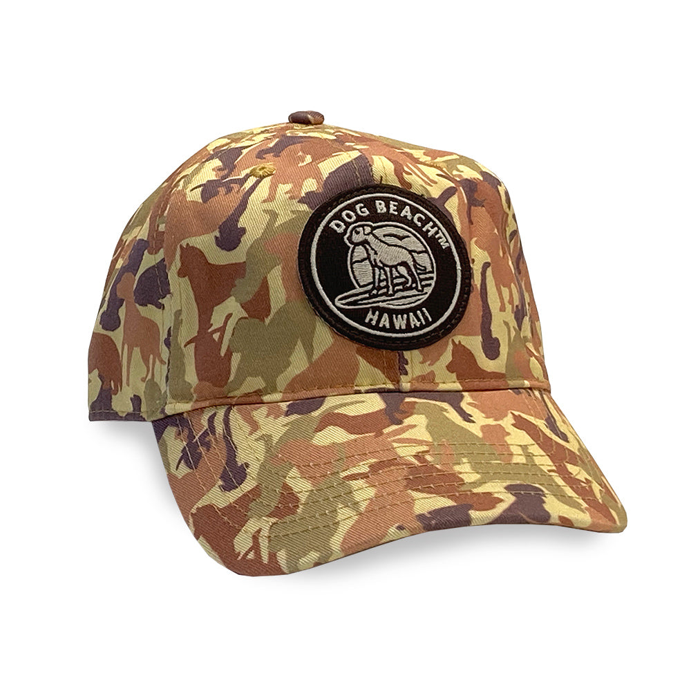 Dog Beach Camo Adjustable Hat