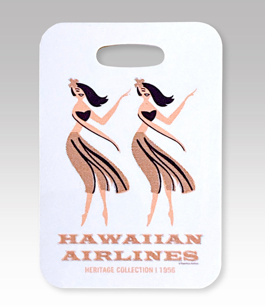 Hawaiian Air Hula Luggage Tag