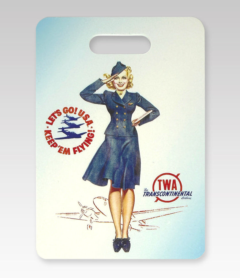 TWA Pin-Up Luggage Tag