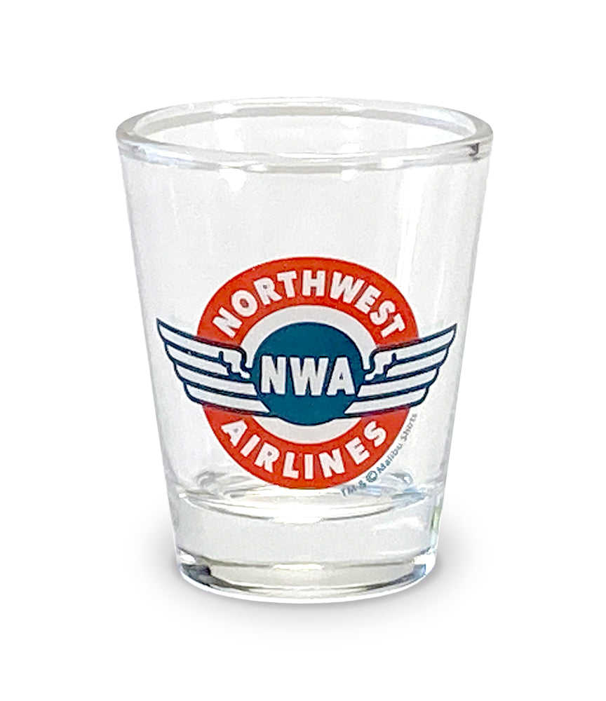 Northwest Airlines Shot Glass