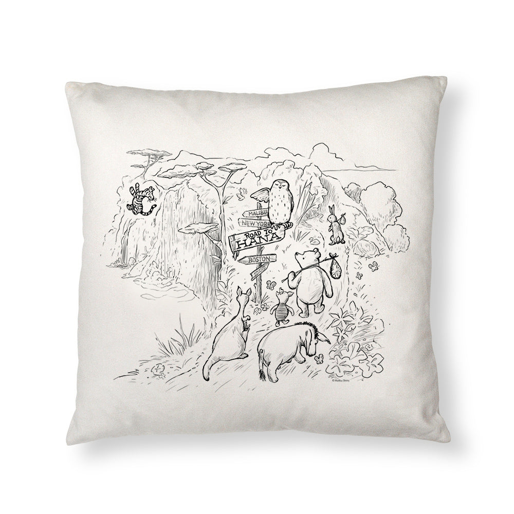 Road To Hana Teddy & Friends Pillow Cover