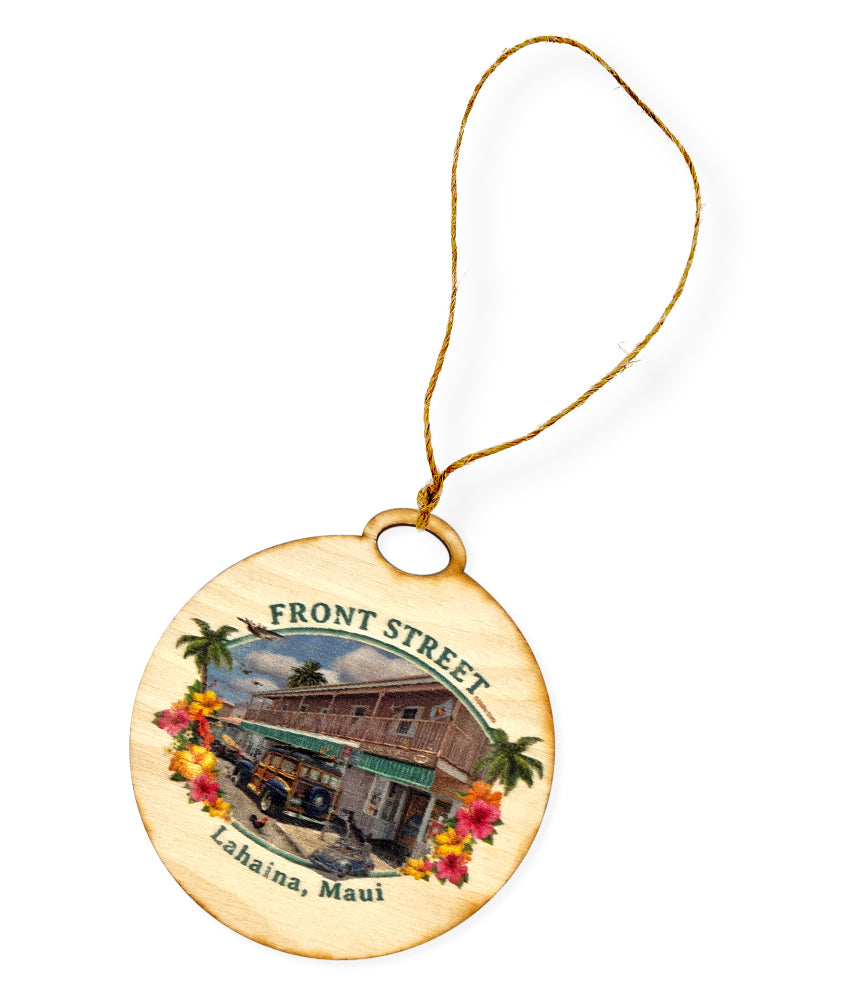 Frontstreet Lahaina Wooden Ornament