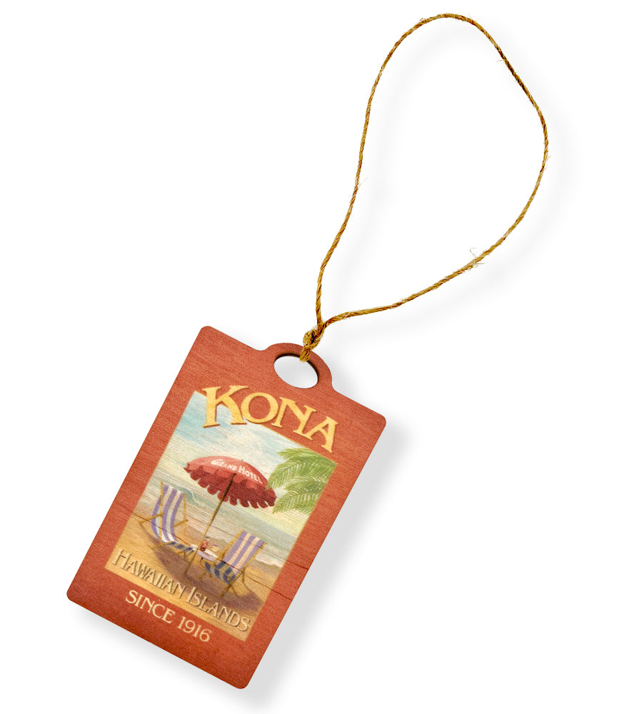 Kona Grand Hotel Wooden Ornament