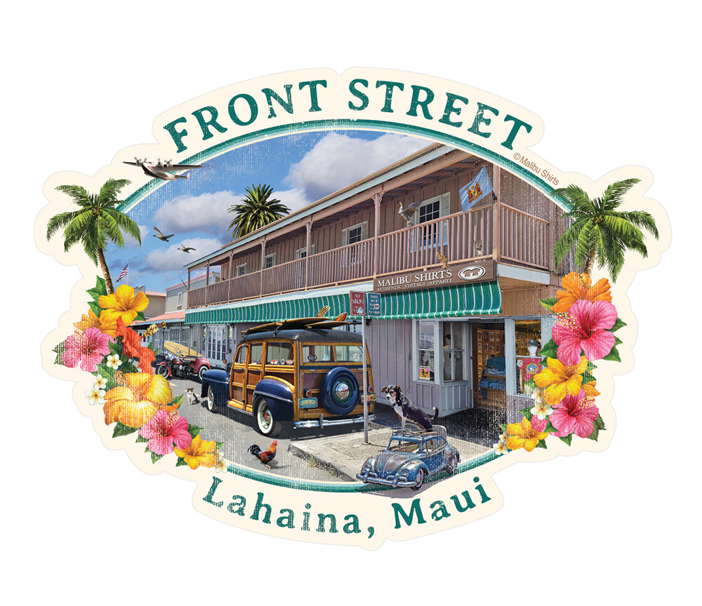 Front Street Lahaina Maui Sticker