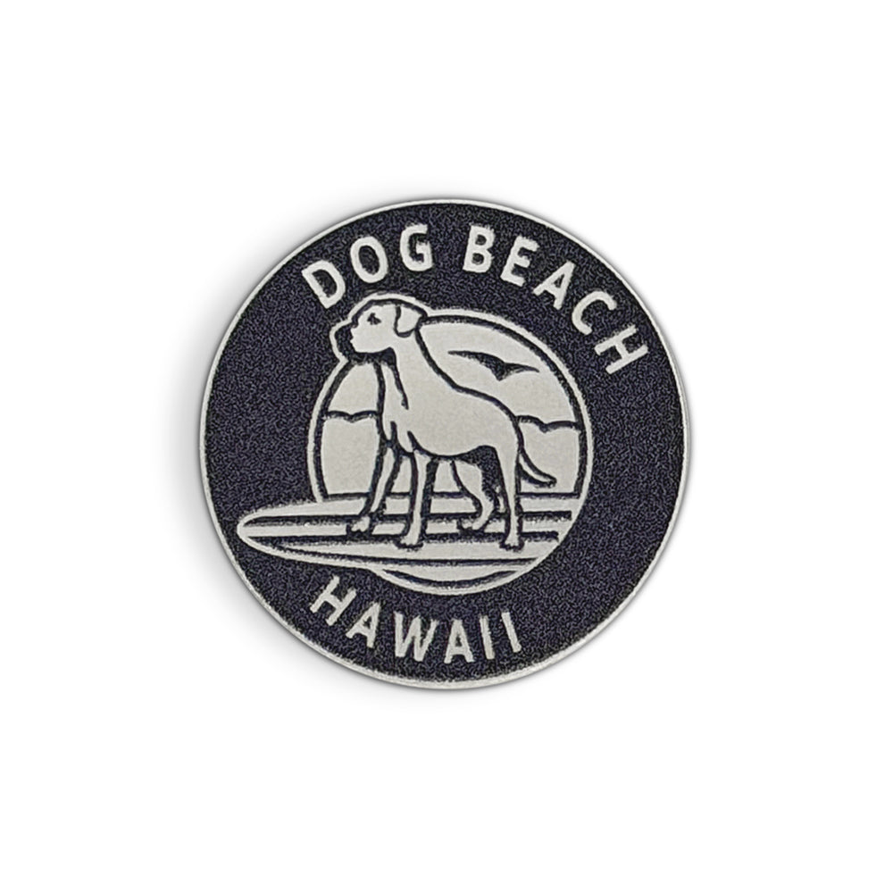 Dog Beach Logo Pin