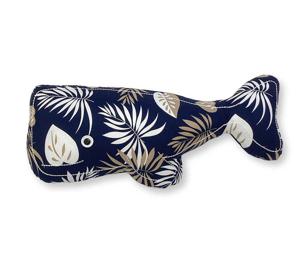 Hawaiian Folk Art Plush Whale Pillow