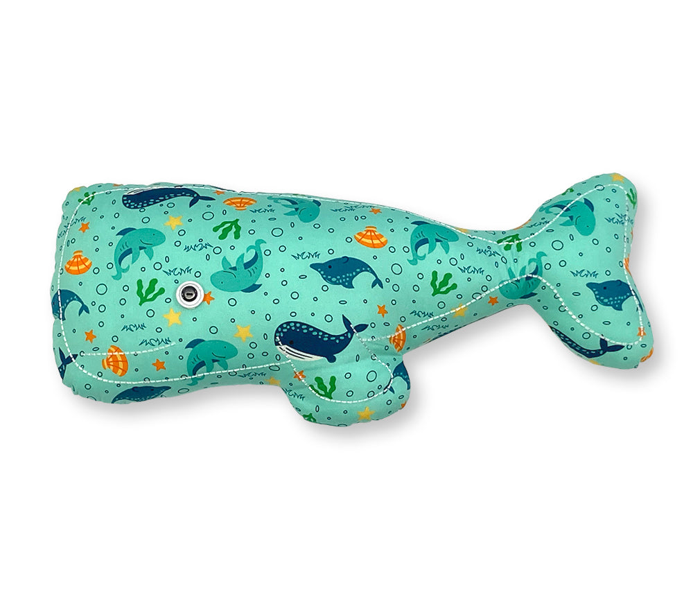 Hawaiian Folk Art Plush Whale Pillow