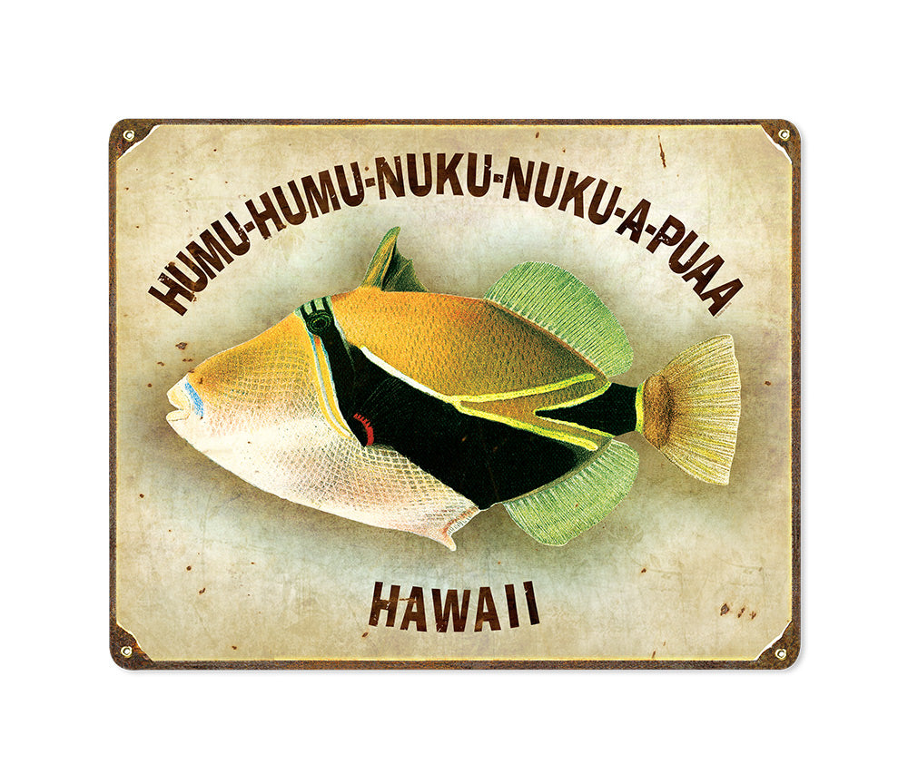 Humu Vintage Metal Sign