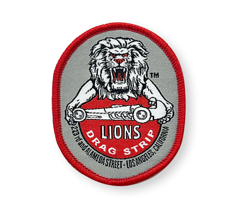 Lions Oval Logo Iron On Patch