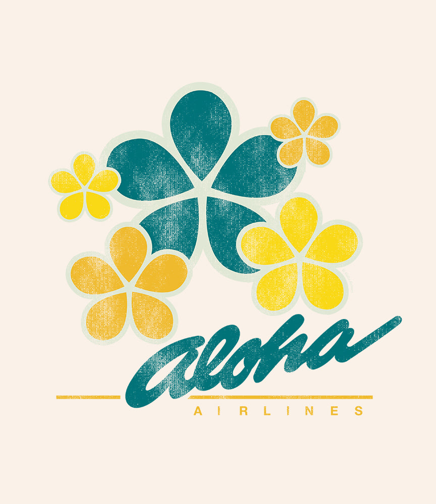 Aloha Airlines 70's Flowers T-shirt