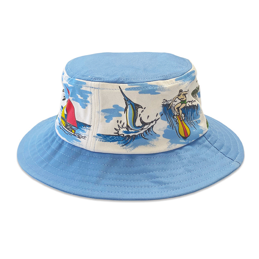 Aloha Hawaii 50th State Retro Bucket Hat