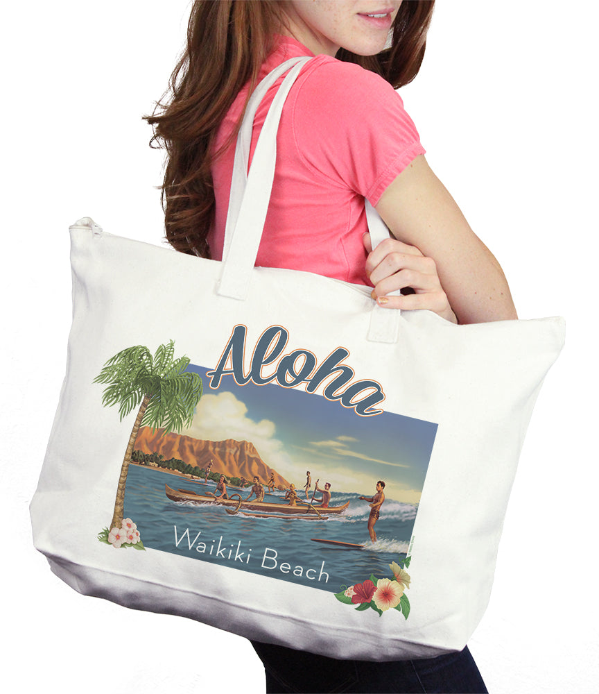 Aloha Waikiki Beach Bag