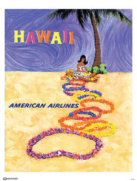 American Airlines Hawaii Poster