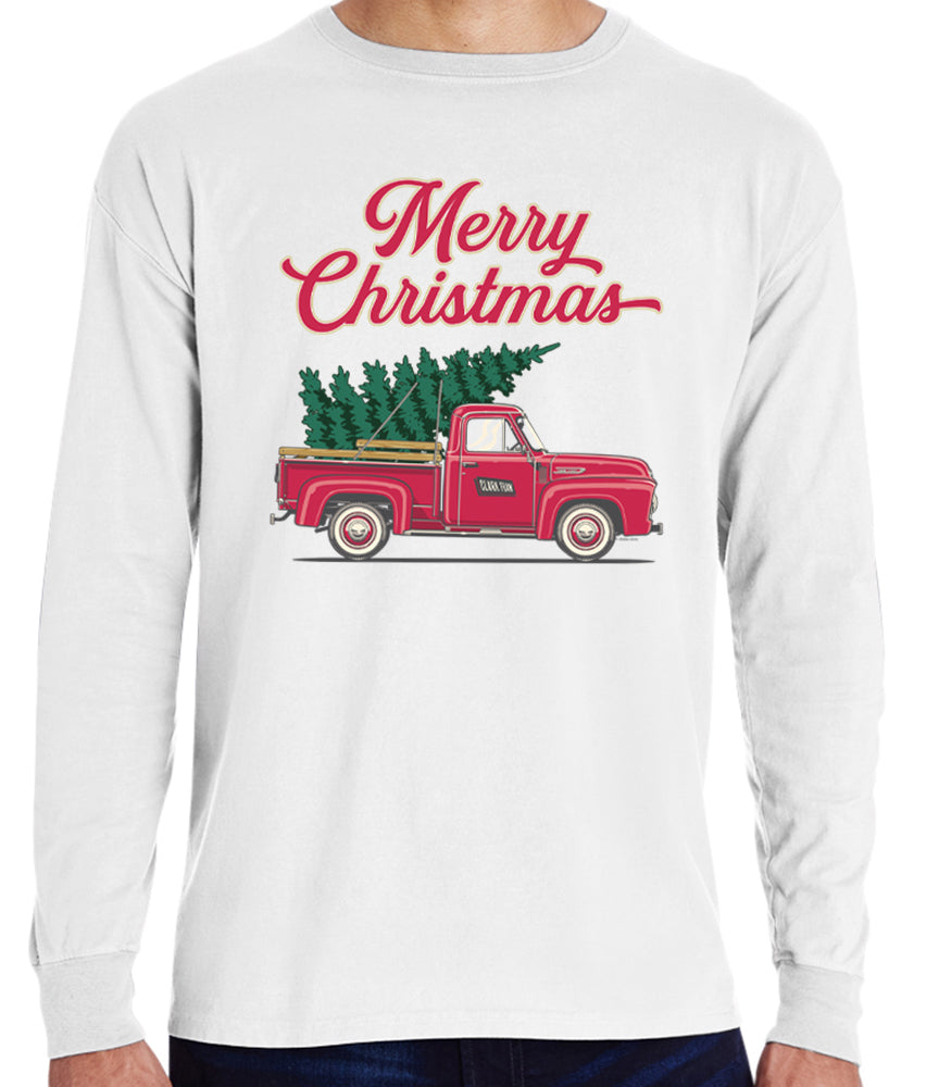 Christmas Tree Truck Long Sleeve T-Shirt
