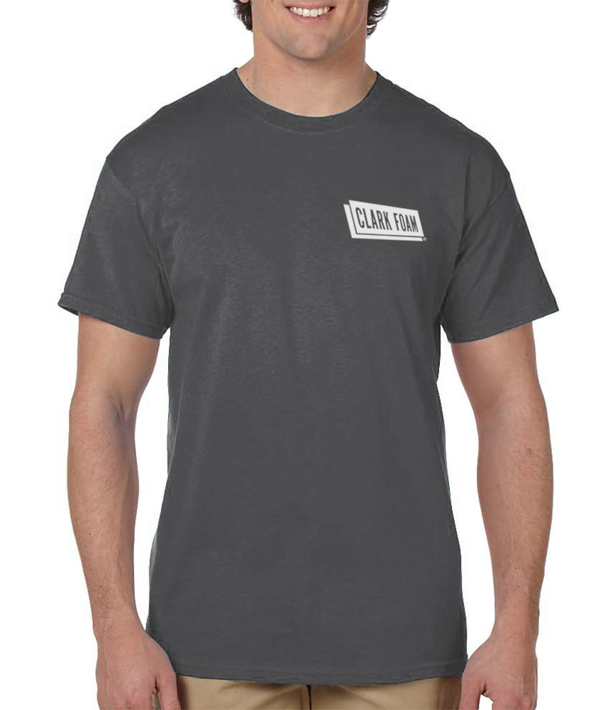 Clark Foam Grey Sketch Men's T-Shirt