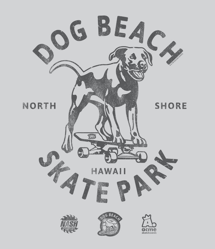 Dog Beach Skate Park Hawaii T-Shirt
