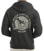 Dog Beach Surf Classic Zip Hoodie