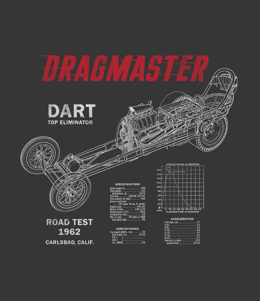 Dragmaster Dart 1962 Road Test T-Shirt