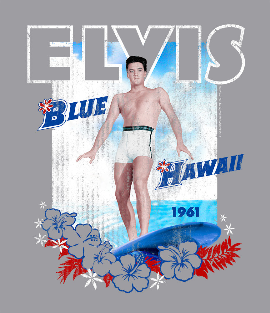 Elvis Surfing Blue Hawaii 1961 T-Shirt